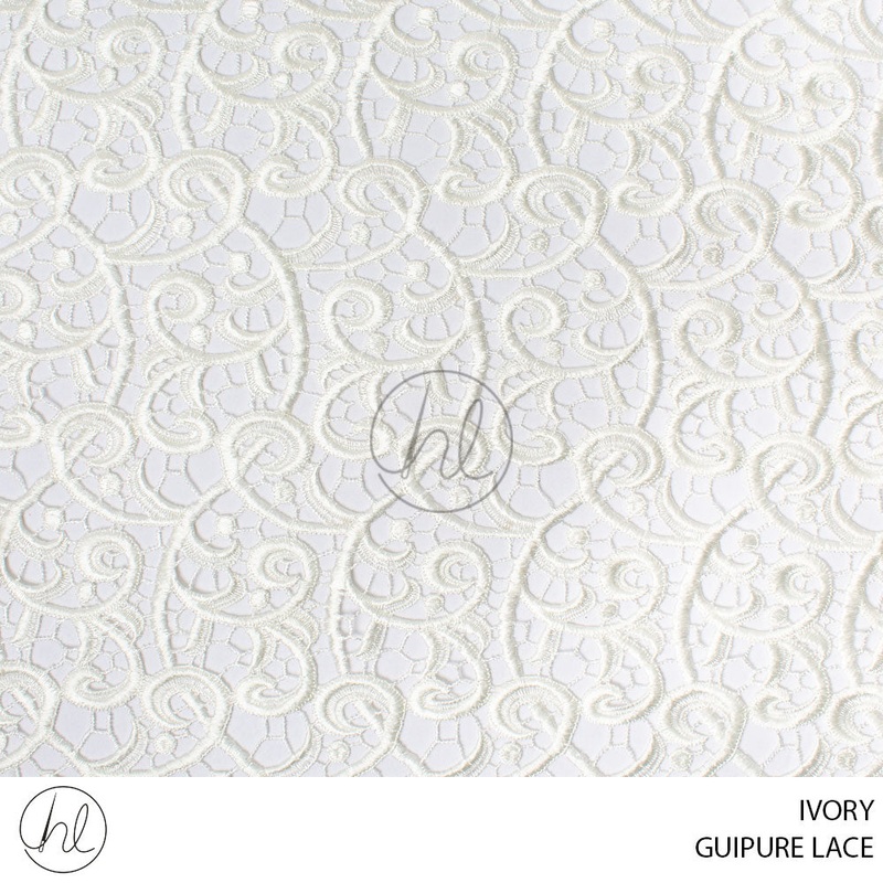 GUIPURE LACE 55 IVORY 130CM PER M