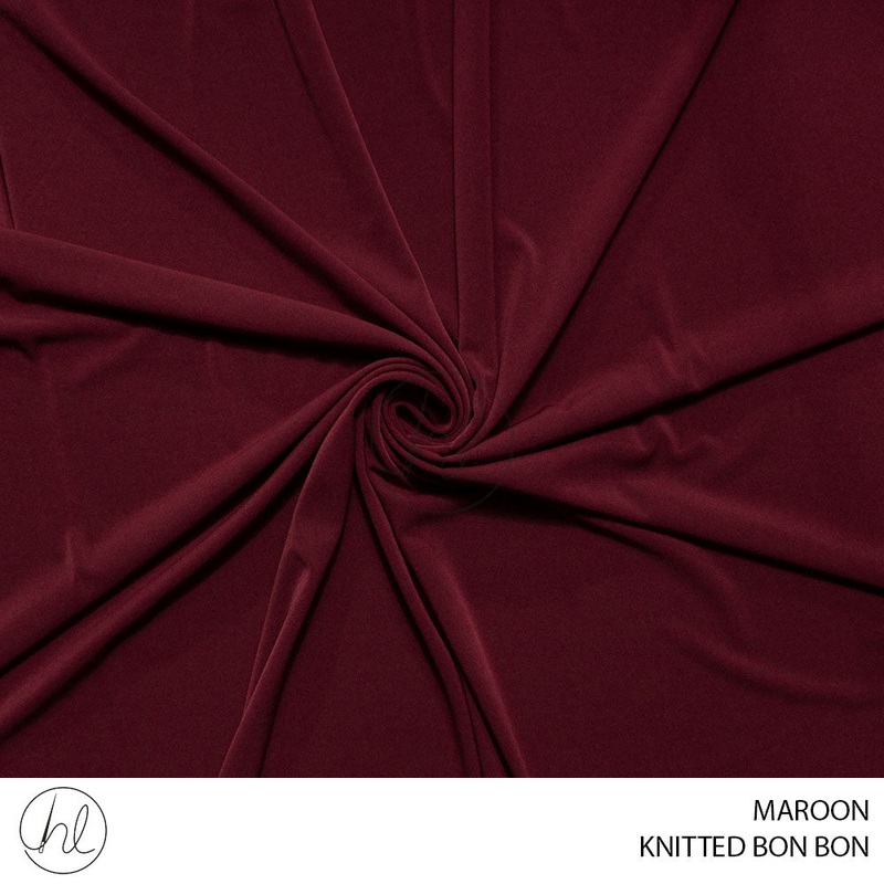 Knitted bon bon 55 maroon 150cm per m