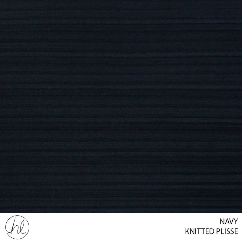 Knitted plisse 51 navy 150cm per m
