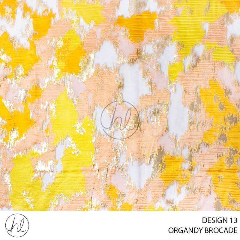 ORGANDY BROCADE 53 YELLOW 150CM PER M