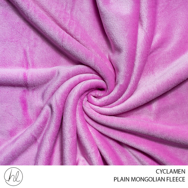 PLAIN MONGOLIAN FLEECE 51 CYCLAMEN  150CM PER M