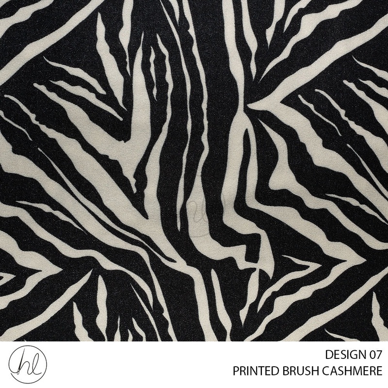 PRINTED BRUSH CASHMERE 51 OFF WHITE 150CM PER M