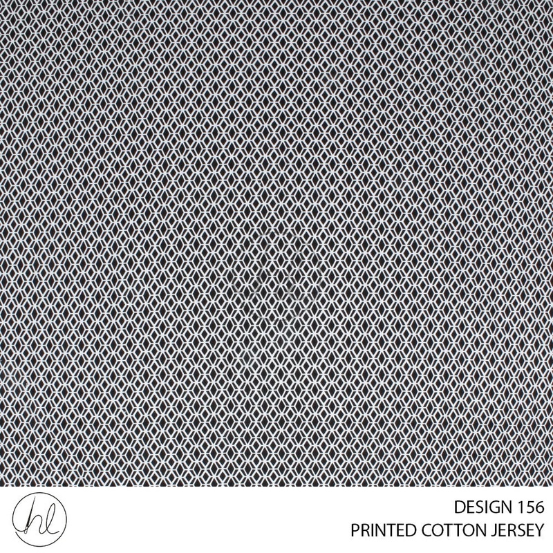 PRINTED COTTON JERSEY 51 BLACK 150CM PER M