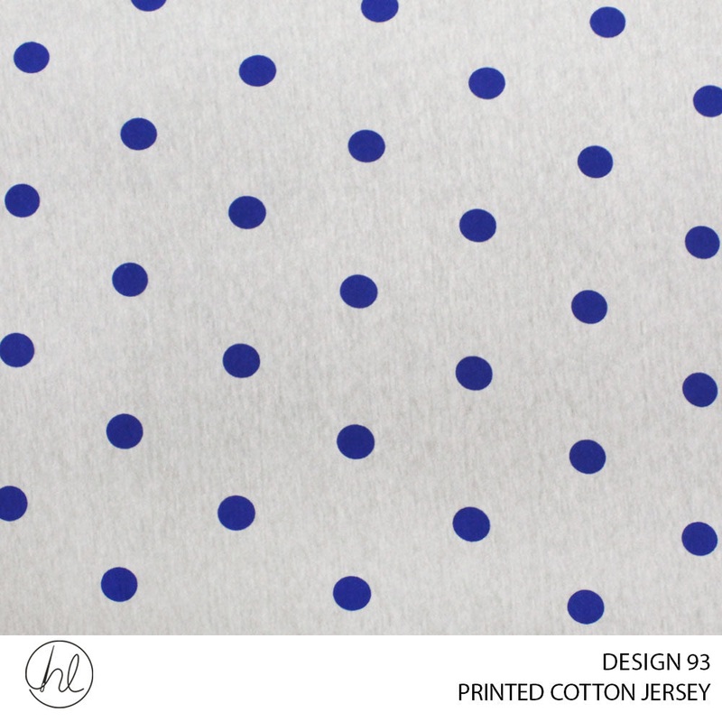 PRINTED COTTON JERSEY DESIGN 93 150CM WIDE PER M51