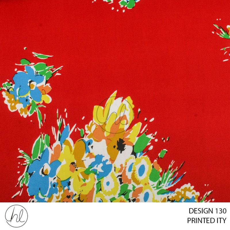 PRINTED ITY  PER M 51 DESIGN 130 RED 150CM WIDE