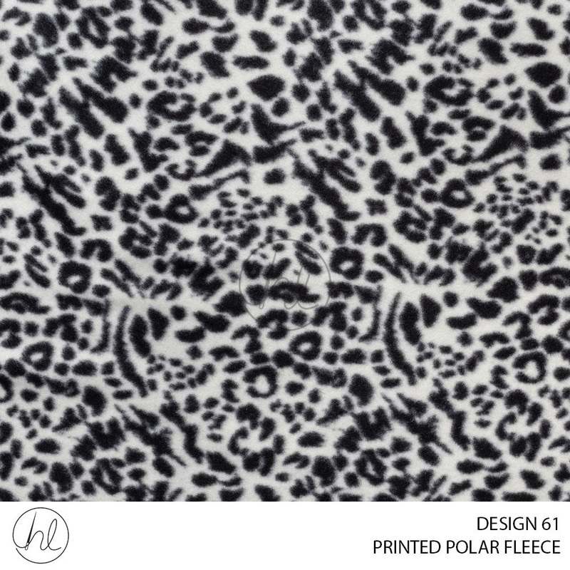 PRINTED POLAR FLEECE 781 WHITE 150CM PER M