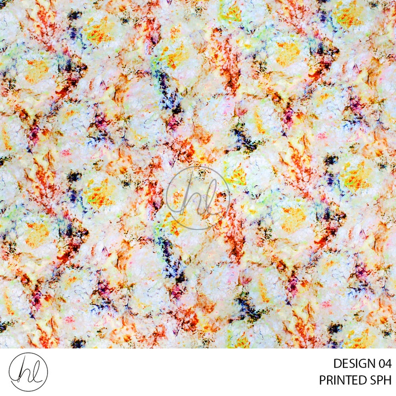 PRINTED SPH 56 YELLOW 150CM PER M