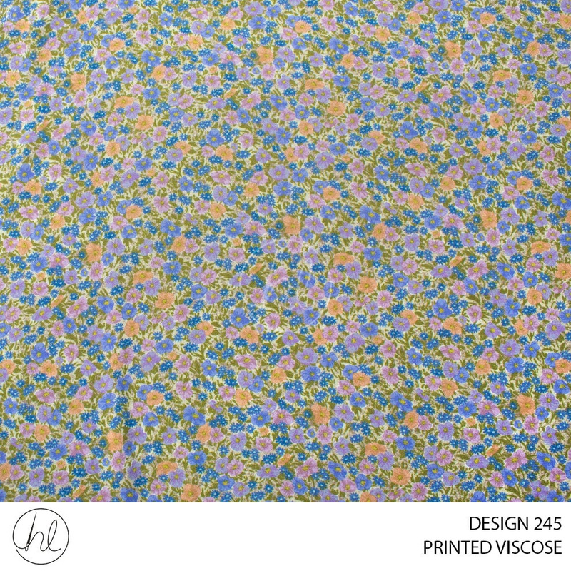 PRINTED VISCOSE GISELE PER M DESIGN 245 MULTI 150CM WIDE