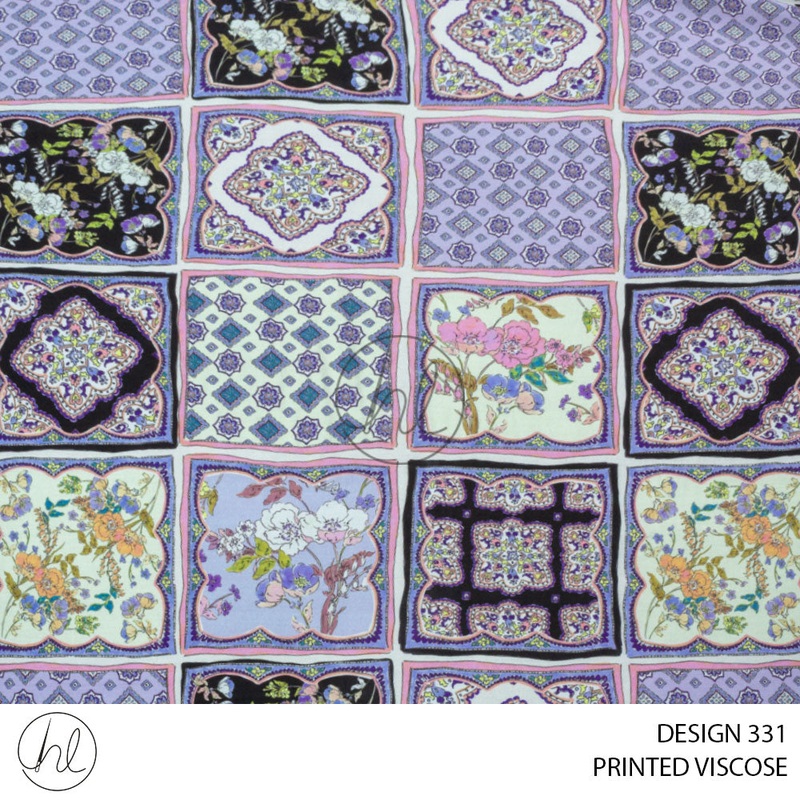 PRINTED VISCOSE GRISOCARE PER M DESIGN 331 MULTI 150CM WIDE