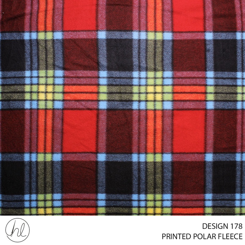 PRT POLAR FLEECE FABRIC 150CM RED ROLL ROLL 001