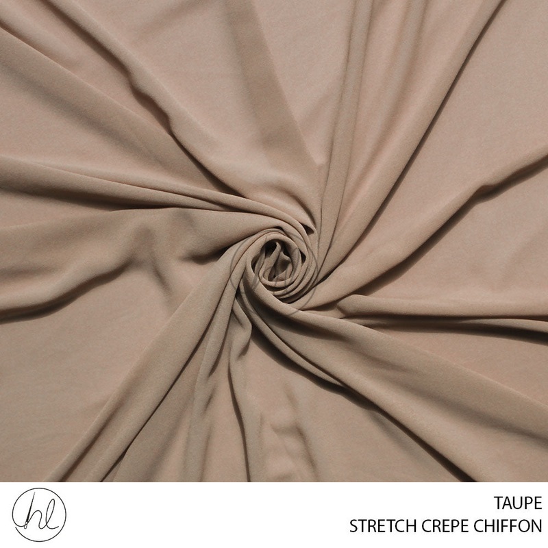STRETCH CREPE CHIFFON 53 TAUPE 150CM PER M