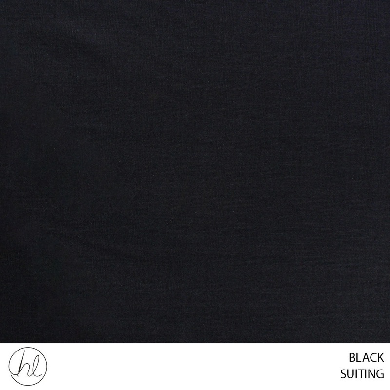 Suiting 55 Black 150cm Per M