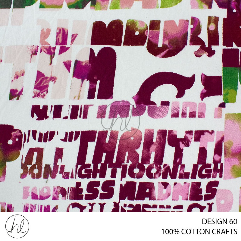 100% COTTON CRAFTS 1 ASSORTED 150CM PER M