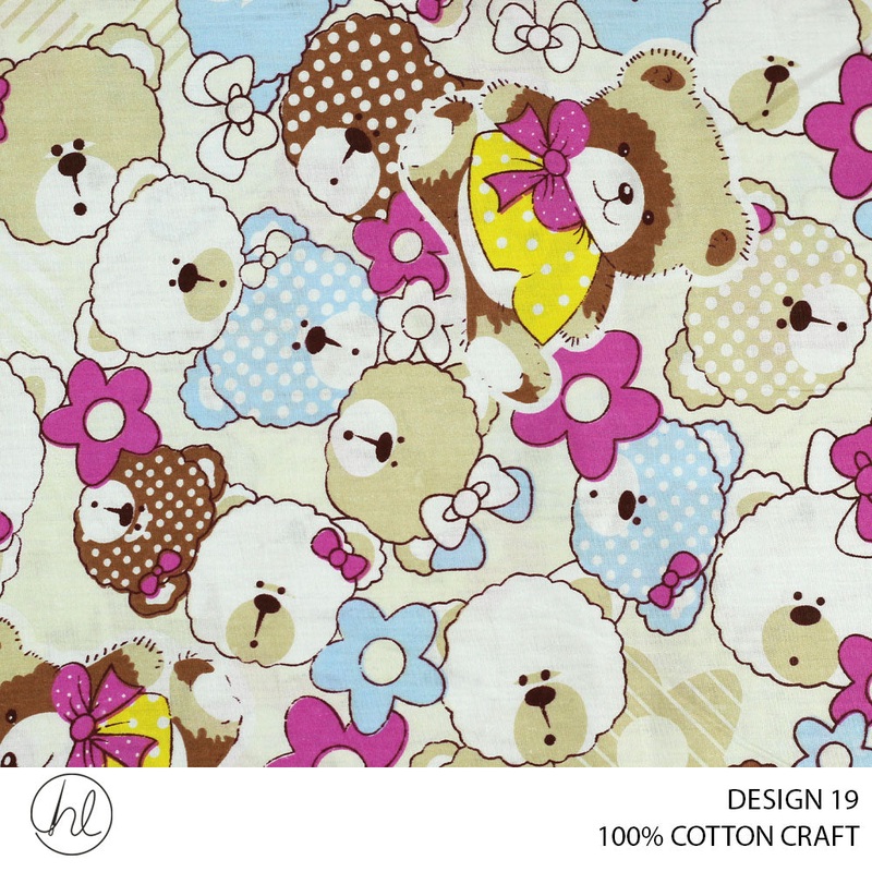 100% COTTON CRAFTS DESIGN 19 150CM WIDE PER M