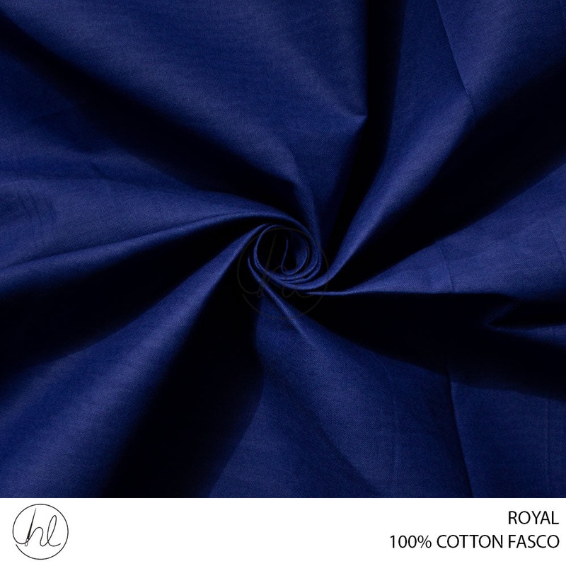 100% Cotton Fasco Royal 90cm Per M