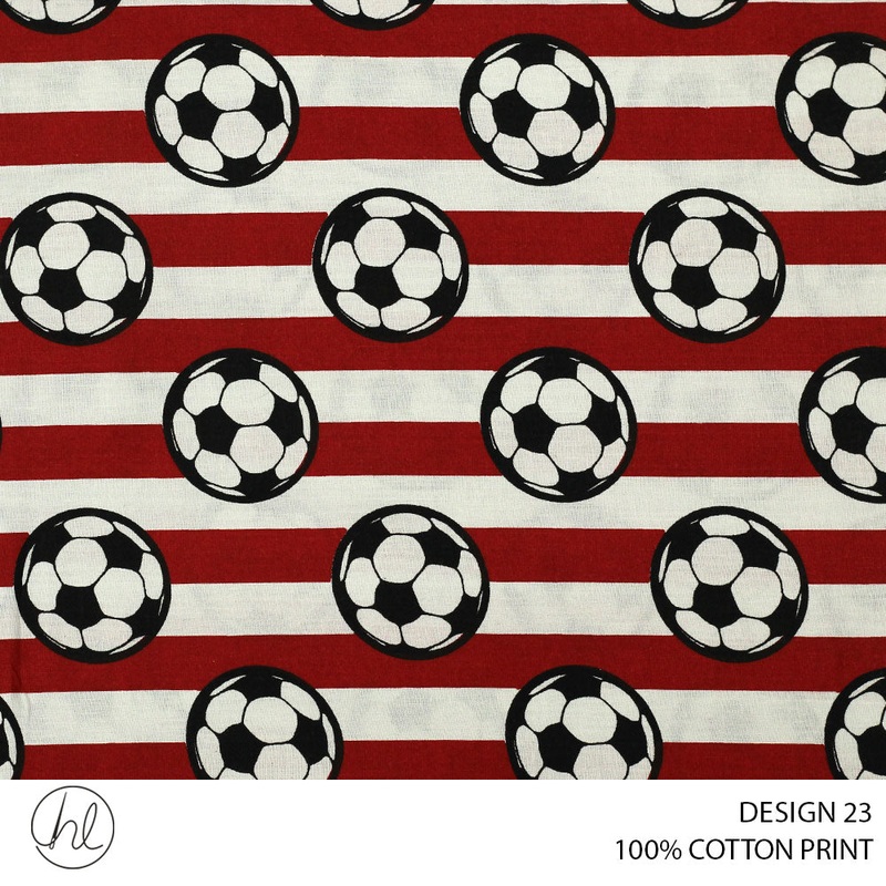 100%  COTTON PRINT DESIGN 23 150CM WIDE PER M