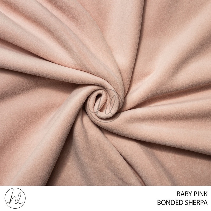 BONDED SHERPA 781 BABY PINK 150CM PER M