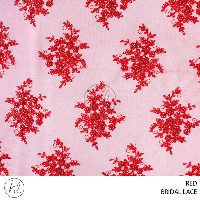BRIDAL LACE 51 RED 130CM PER M