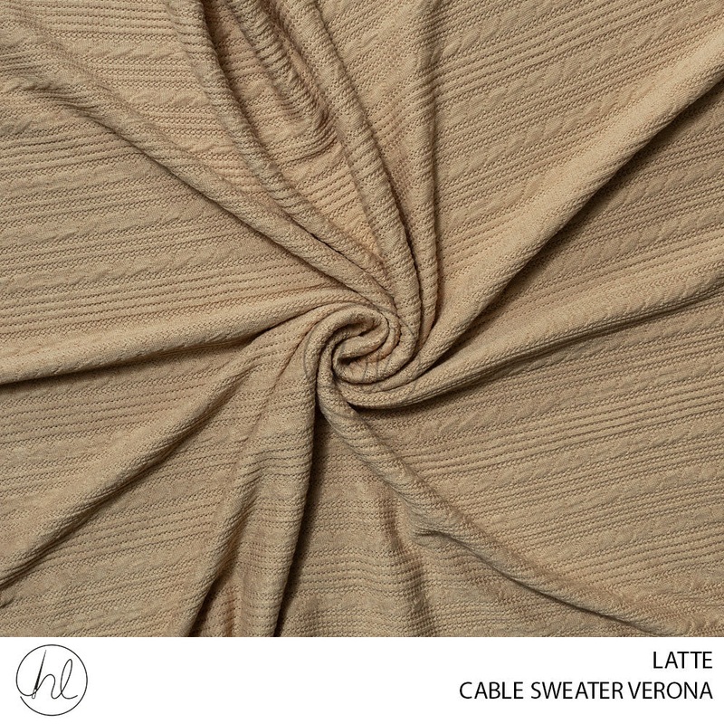 CABLE SWEATER VERONA 51 LATTE 150CM PER M