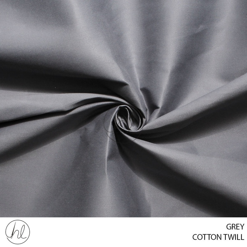 COTTON TWILL 53 GREY 150CM PER M