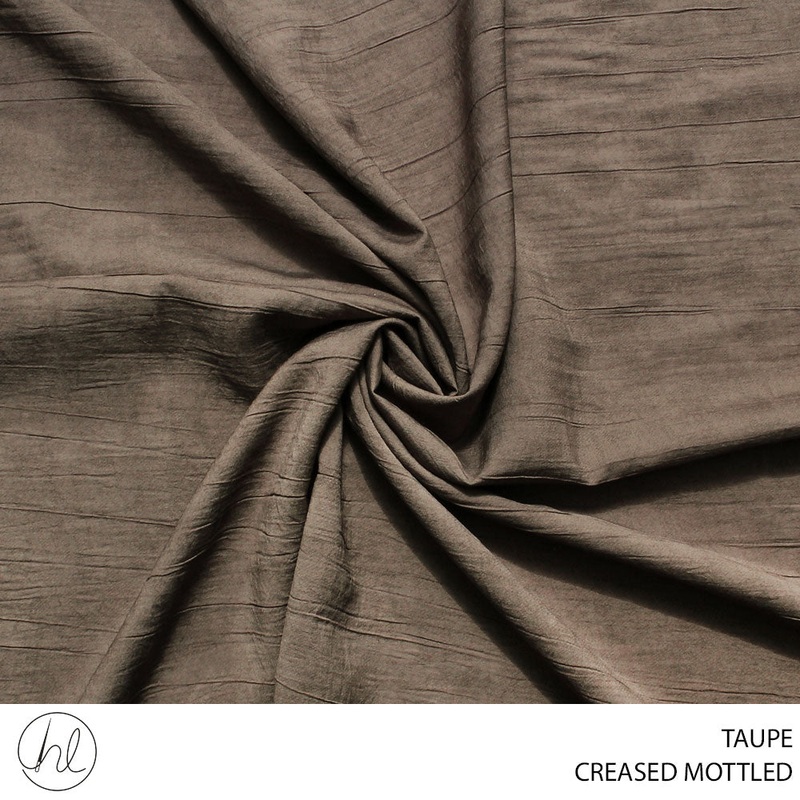 CREASED MOTTLED NR FABRIC 150CM TAUPE ROLL ROLL 001