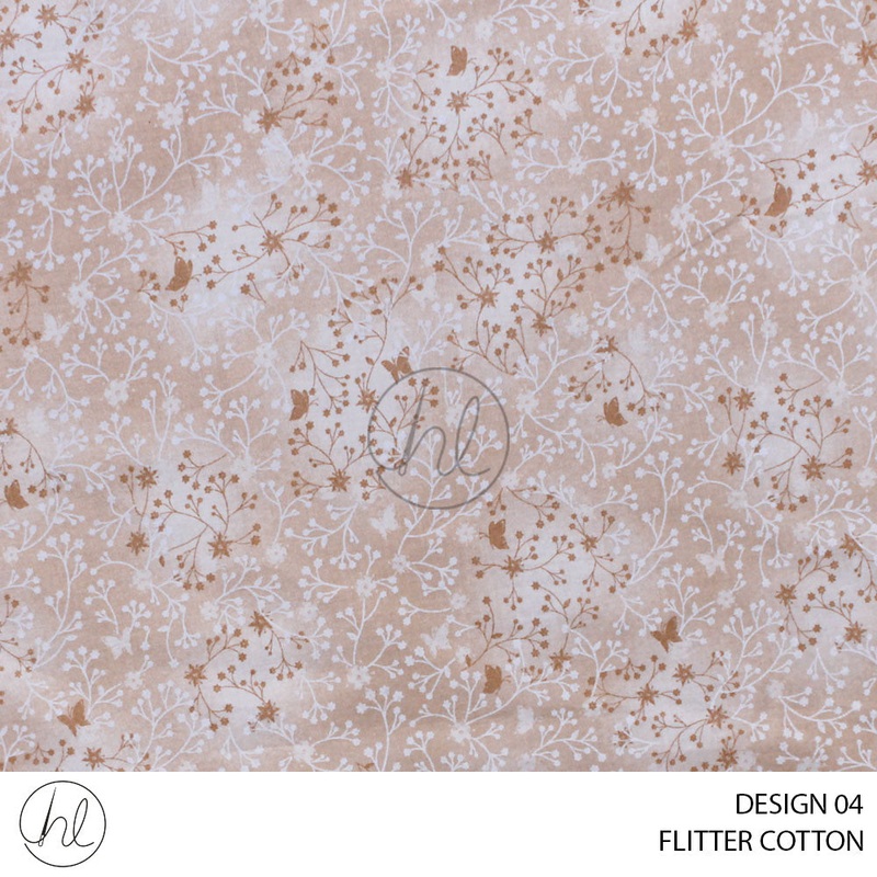 FLUTTER COTTON 781 BEIGE 150CM PER M