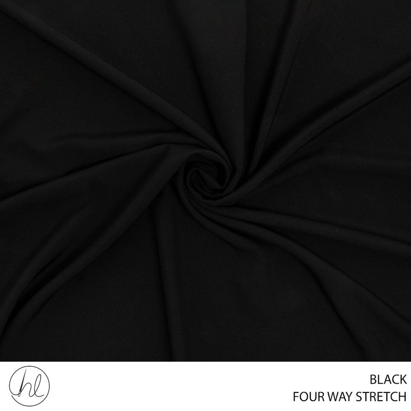 FOUR WAY STRETCH 150CM BLACK ROLL 001 EACH