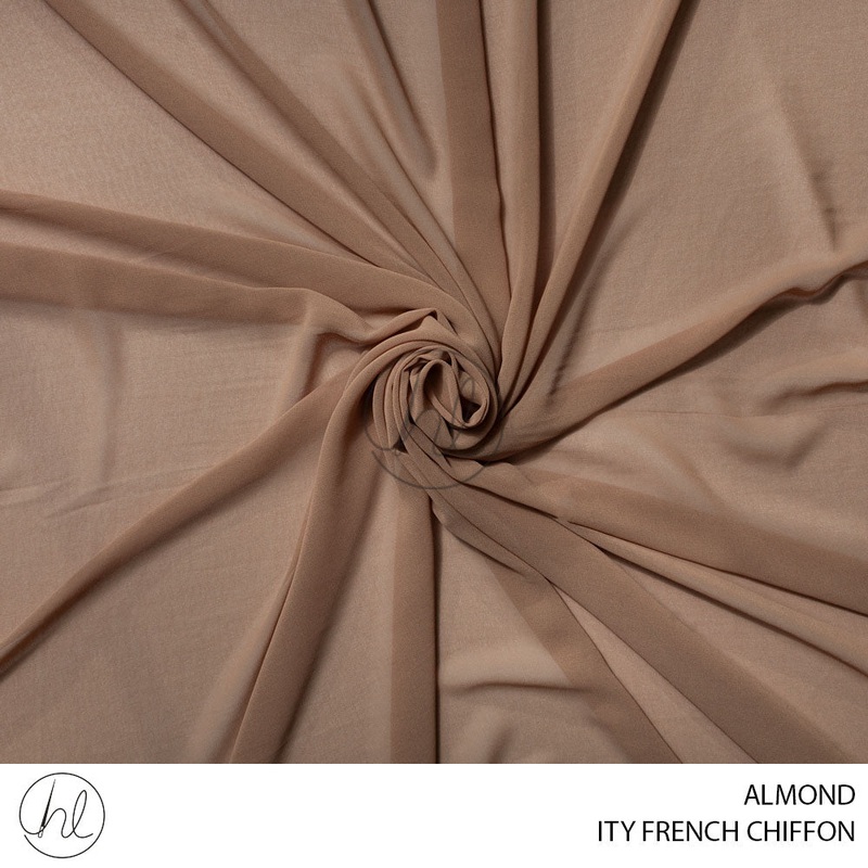 ITY FRENCH CHIFFON 51 ALMOND 150CM PER M