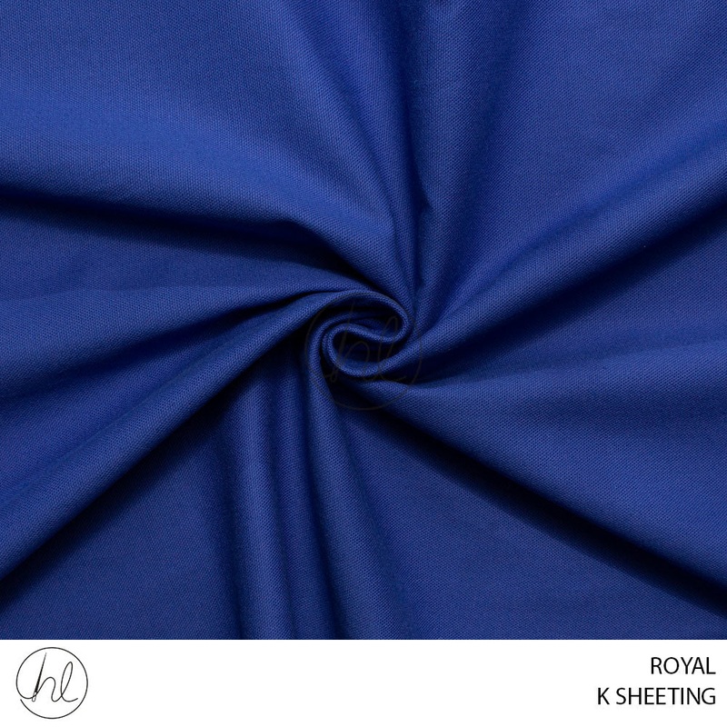 K Sheeting 56 Royal 150cm Per M