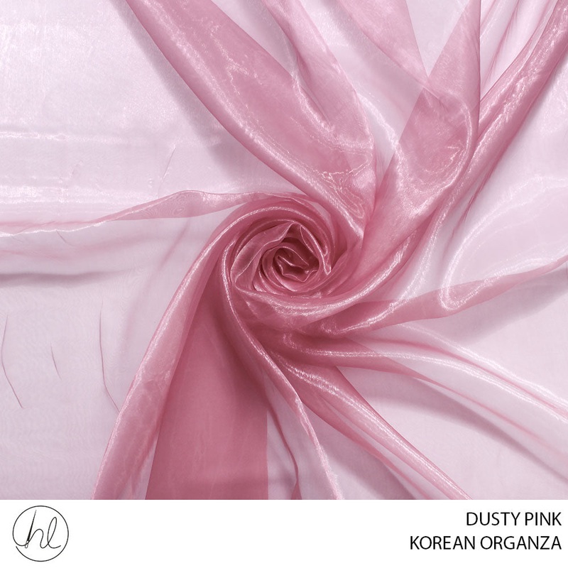 KOREAN ORGANZA 781 DUSTY PINK 150CM PER M