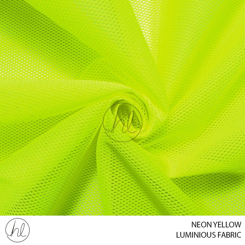 LUMINOUS FABRIC 139 NEON YELLOW 150CM PER M