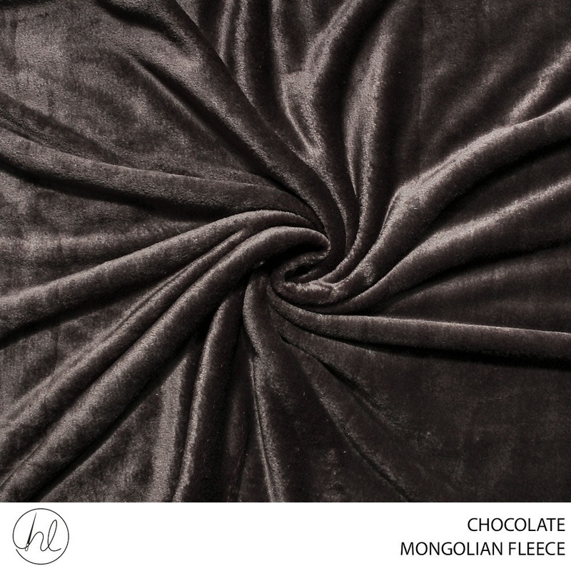 MONGOLIAN FLEECE 150CM CHOCOLATE ROLL 001 1