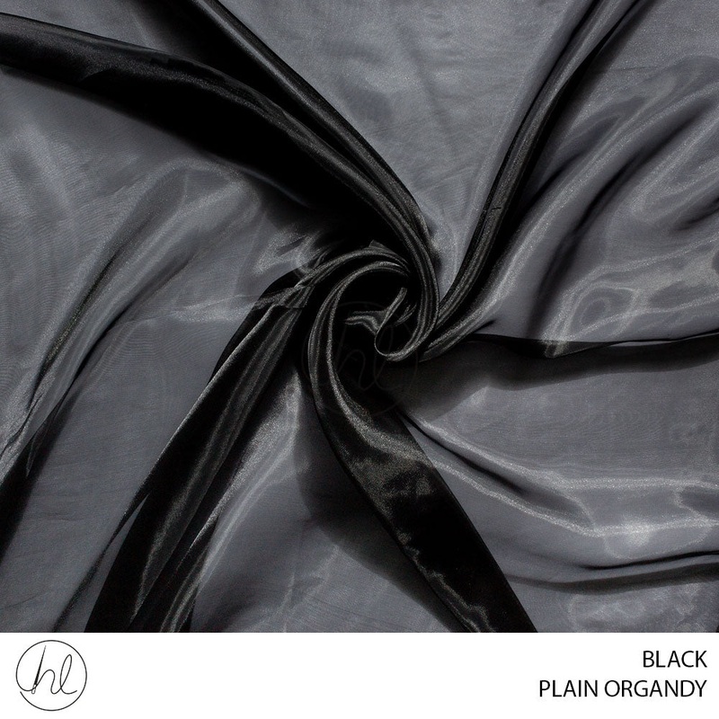 PLAIN ORGNADY 53 BLACK 150CM PER M