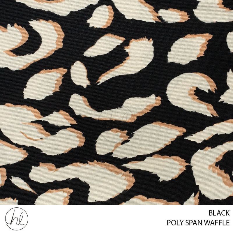 POLY SPAN WAFFLE 51 BLACK 150CM PER M