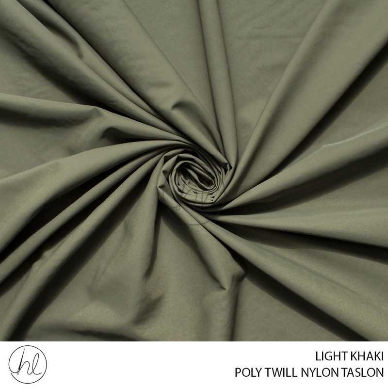 POLY TWILL NYLON TASLON 56 LIGHT KHAKHI 150CM PER M
