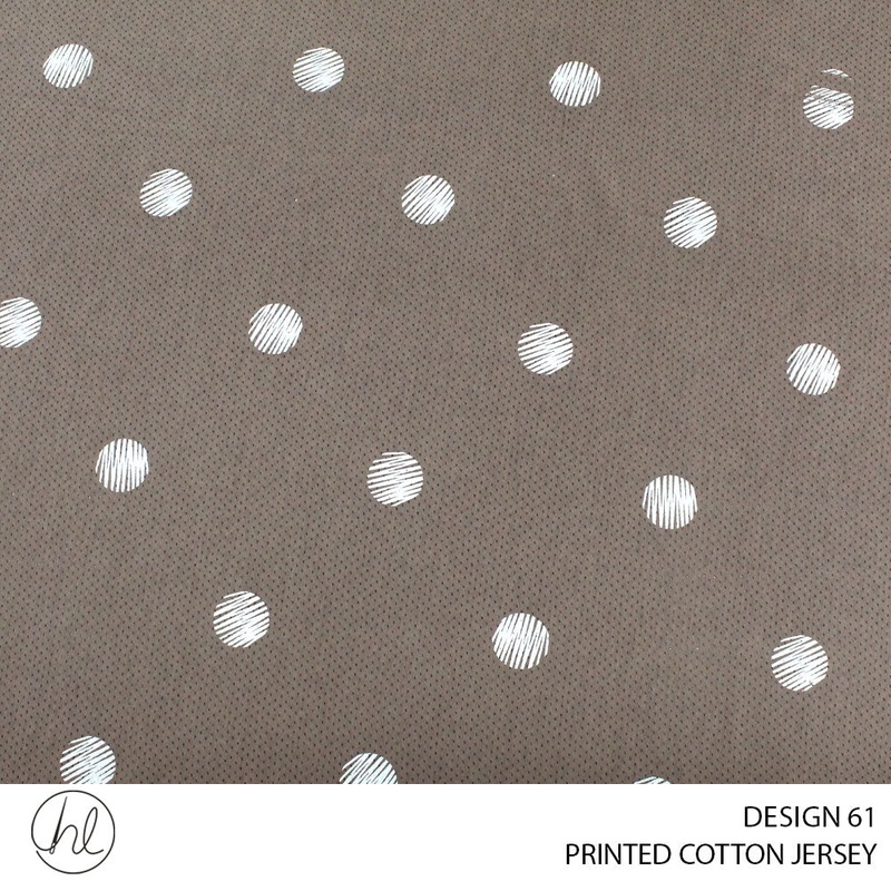 PRINTED COTTON JERSEY DESIGN 61 150CM WIDE PER M51
