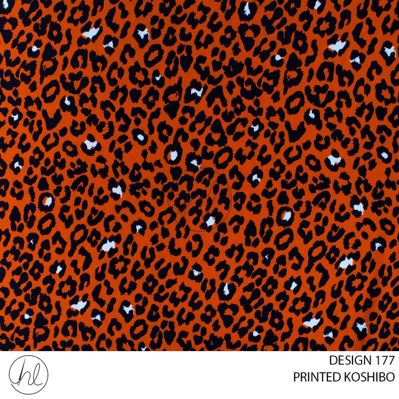 PRINTED KOSHIBO 51 ORANGE DESIGN 177 150CM