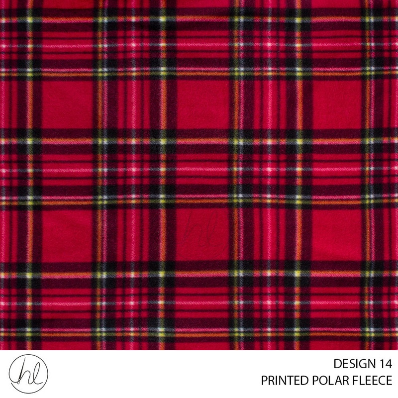 PRINTED POLAR FLEECE 51 RED 150CM PER M