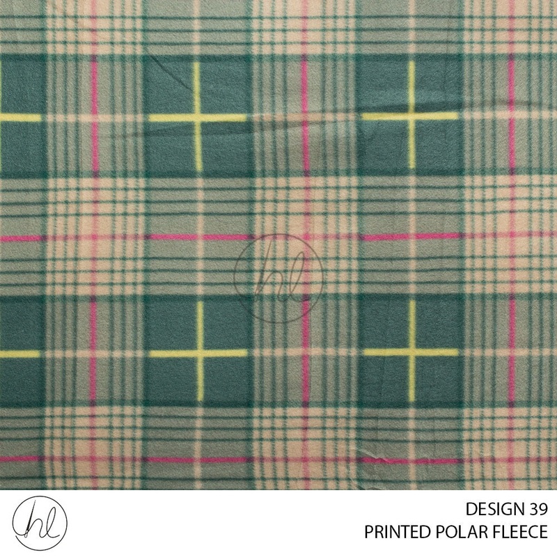 PRINTED POLAR FLEECE 56 GREEN 150CM PER M