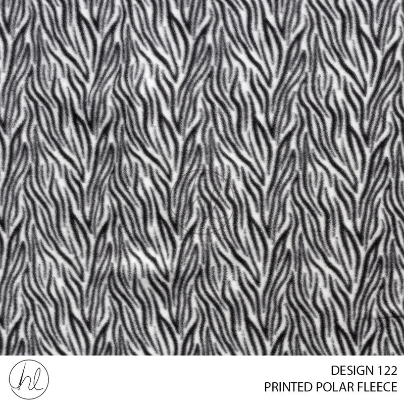 PRINTED POLAR FLEECE 781 BLACK/WHITE 150CM PER M