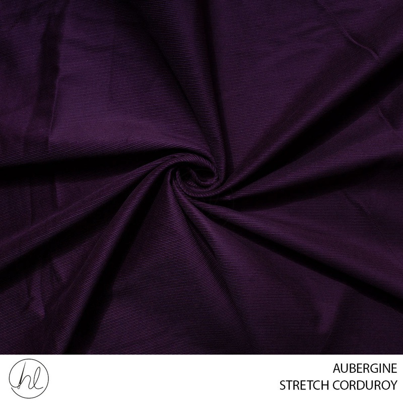 STRETCH CORDUROY 51 AUBERGINE 150CM PER M