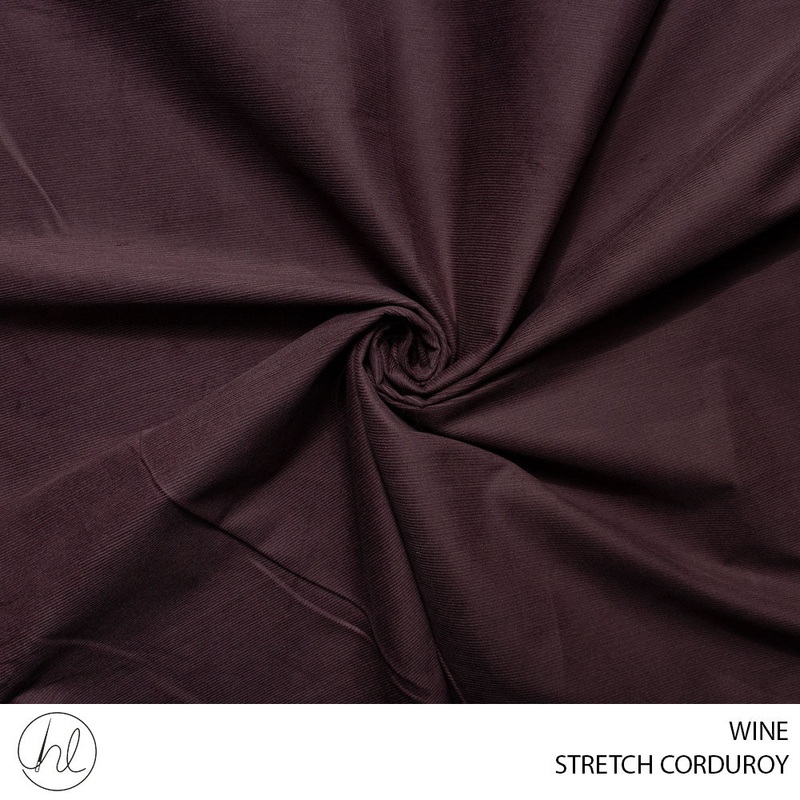 STRETCH CORDUROY 51 WINE 150CM PER M