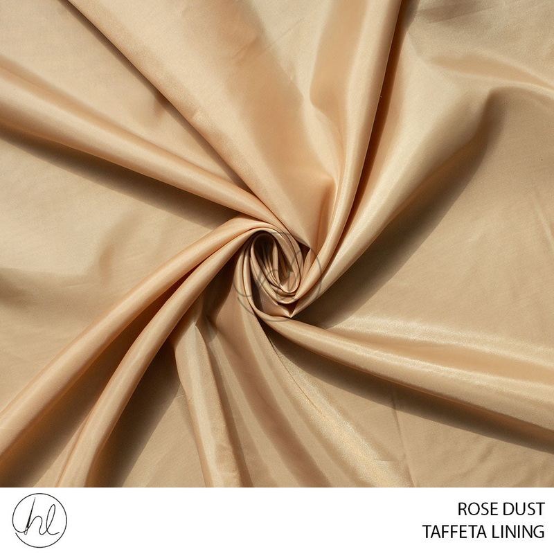 TAFFETA LINING 51 ROSE DUST 150CM PER M