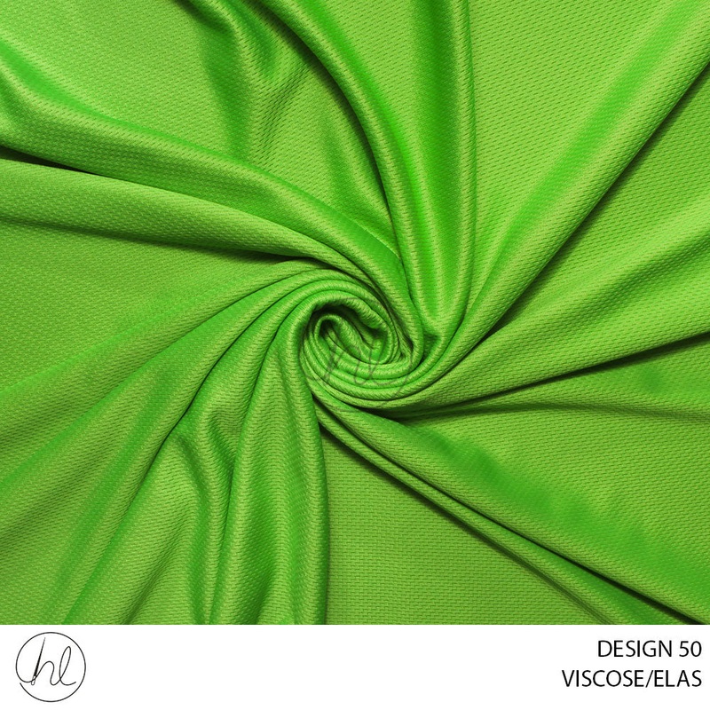 VISCOSE/ELAS 51 GREEN 150CM PER M
