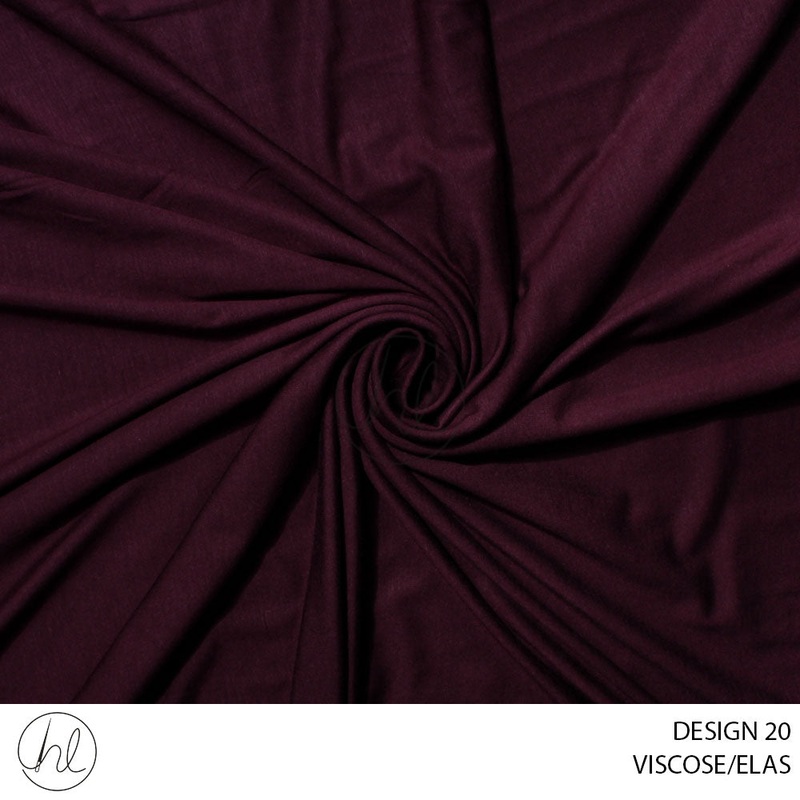 VISCOSE/ELAS 51 MAROON 150CM PER M