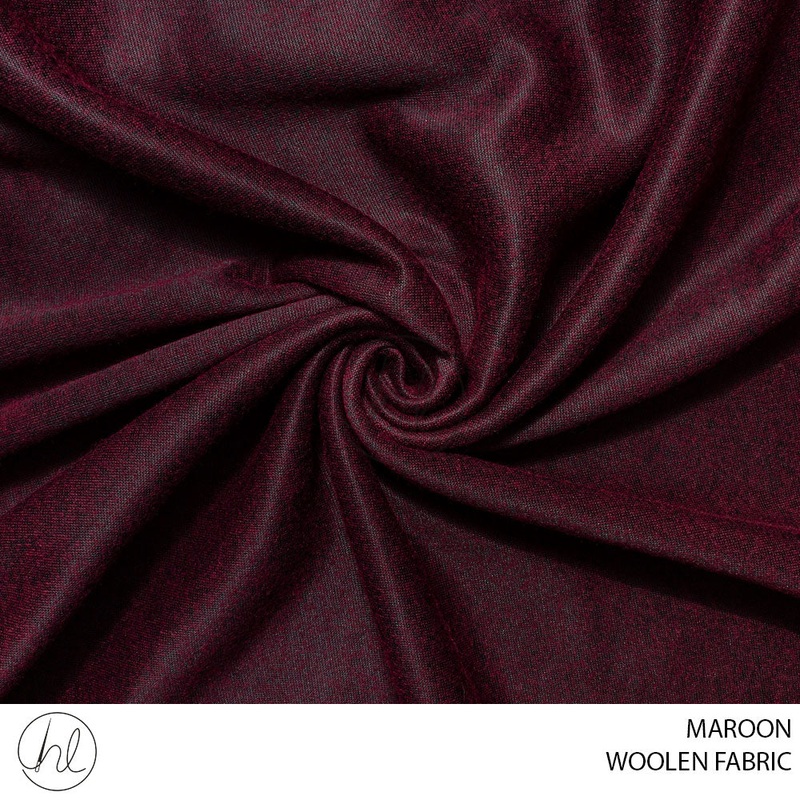 WOOLEN FABRIC 51 MAROON 150CM PER M