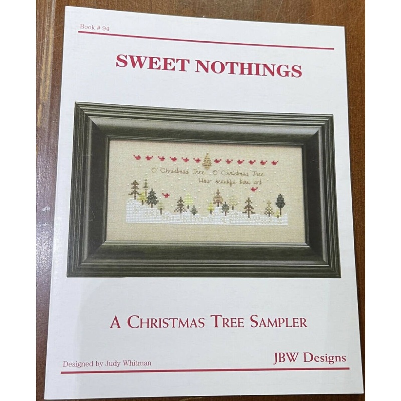 A Christmas Tree Sampler 94 Sweet Nothings JBW Designs Snow Saying Birds Green