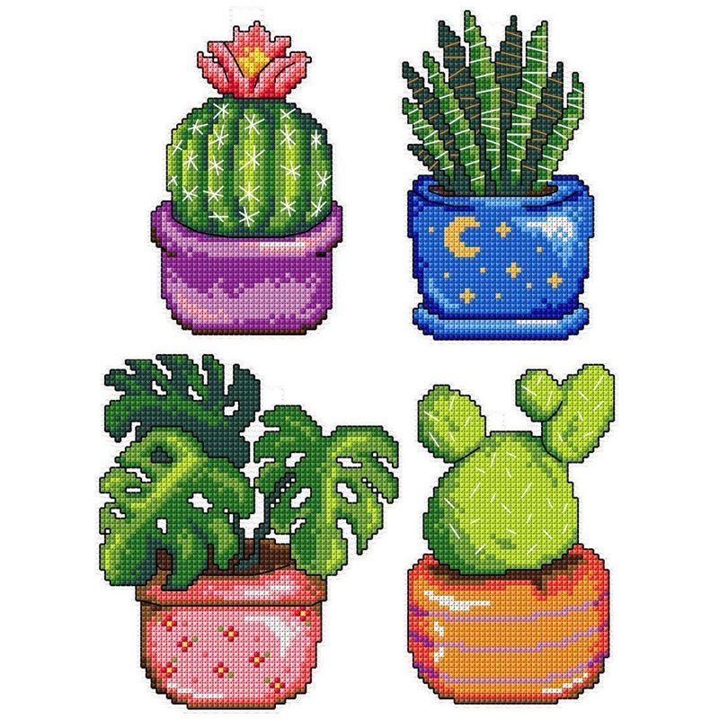 "Cactus" 108CS Counted Cross-Stitch Kit
