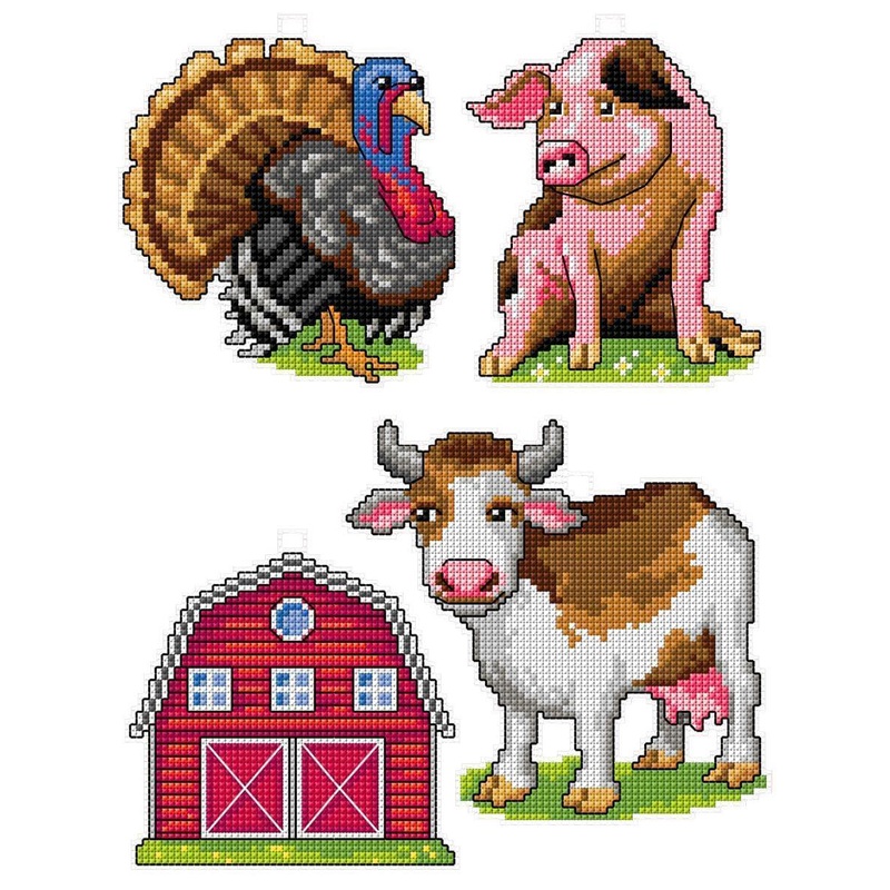 "Farm "114CS Counted Cross-Stitch Kit