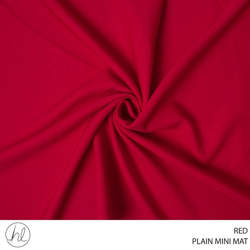 MINI MAT PLAIN FABRIC 150CM RED